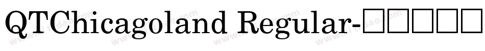 QTChicagoland Regular字体转换